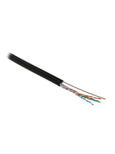 UUTP4-C5E-S24-2SW-OUT-PE-BK-500 U/UTP кат.5е, 4 пары, 0,51 PE кабель витая пара Hyperline