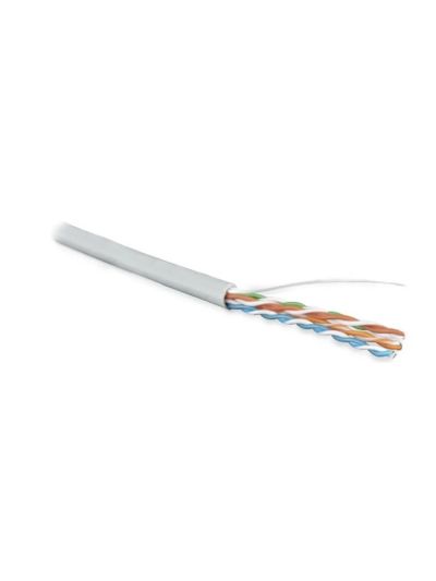UUTP4-C5E-S24-IN-PVC-GY-305 U/UTP кат.5е, 4 пары, 0,51 PVC нг(А)-LS кабель витая пара Hyperline