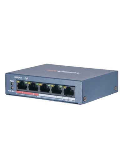 DS-3E0105P-E/M(B) PoE коммутатор Hikvision